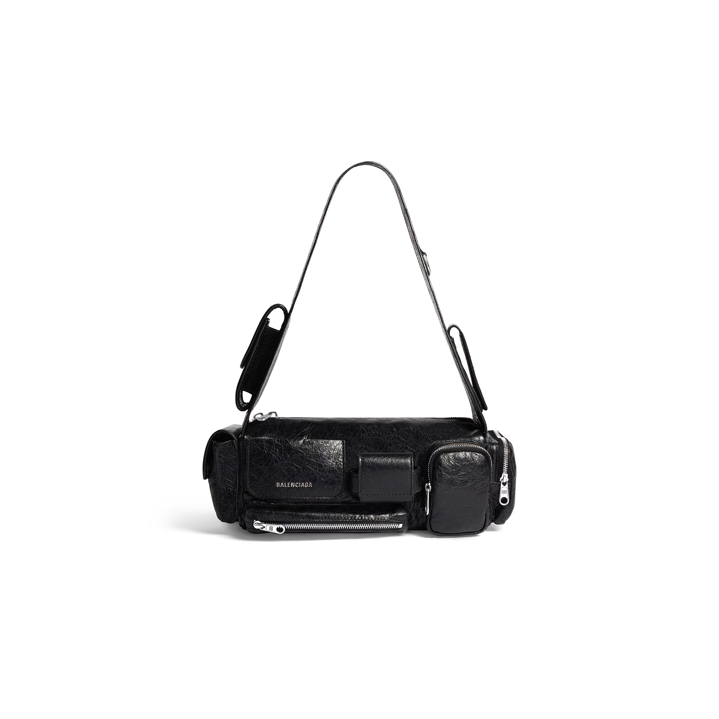 BALENCIAGA SUPERBUSY SLING BAG XS IN BLACK 762516210C81000 (32*12*10cm)